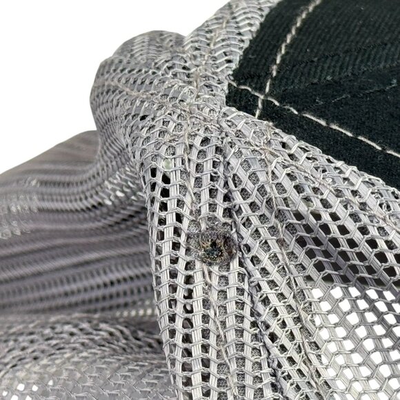 Hornady Hat Mesh Snapback Trucker Baseball Cap Adjustable Black Gray Red Patch - Picture 11 of 11